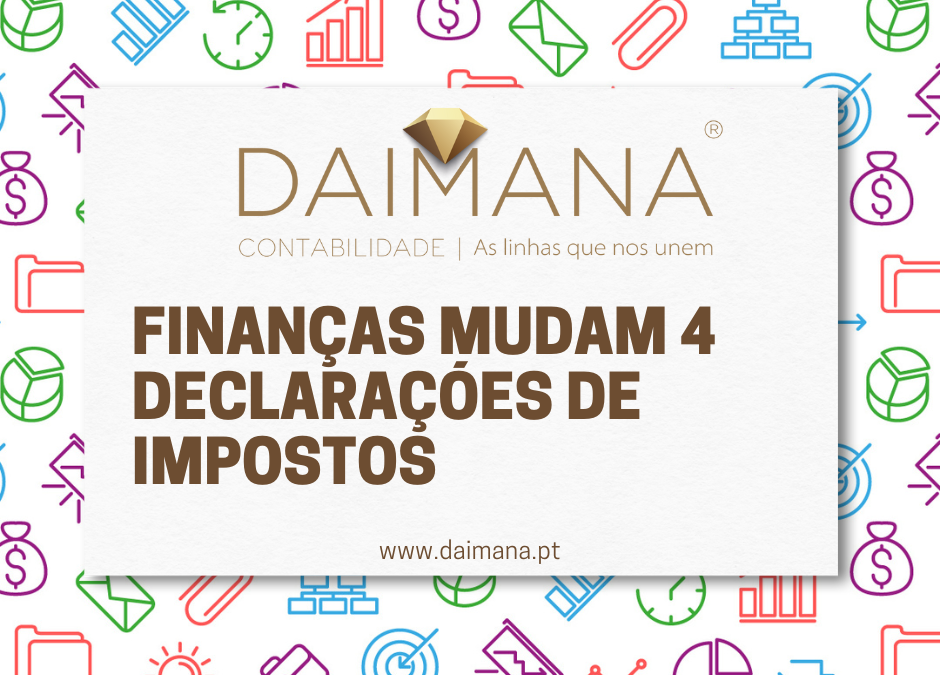 Finanças mudam quatro declarações de impostos Daimana